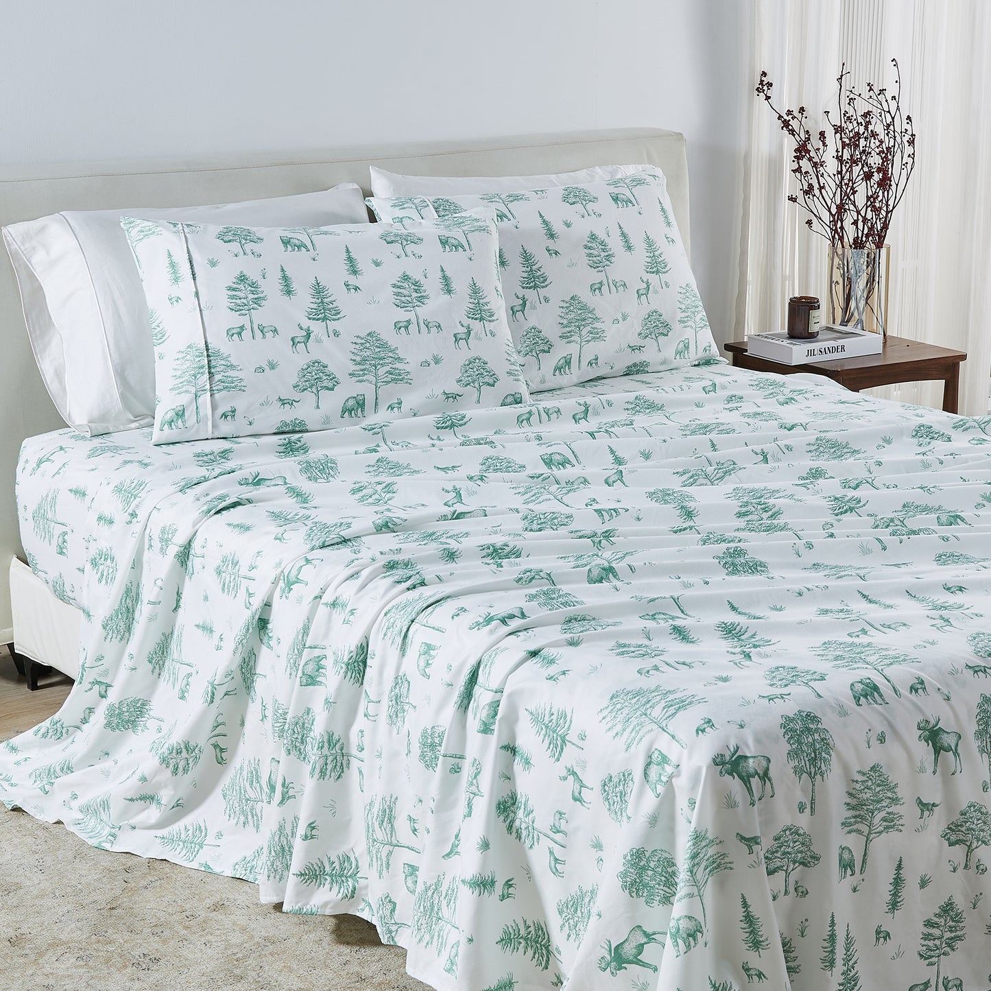 4-Piece Lodge Microfiber Sheet - Mountain Ridge Collection