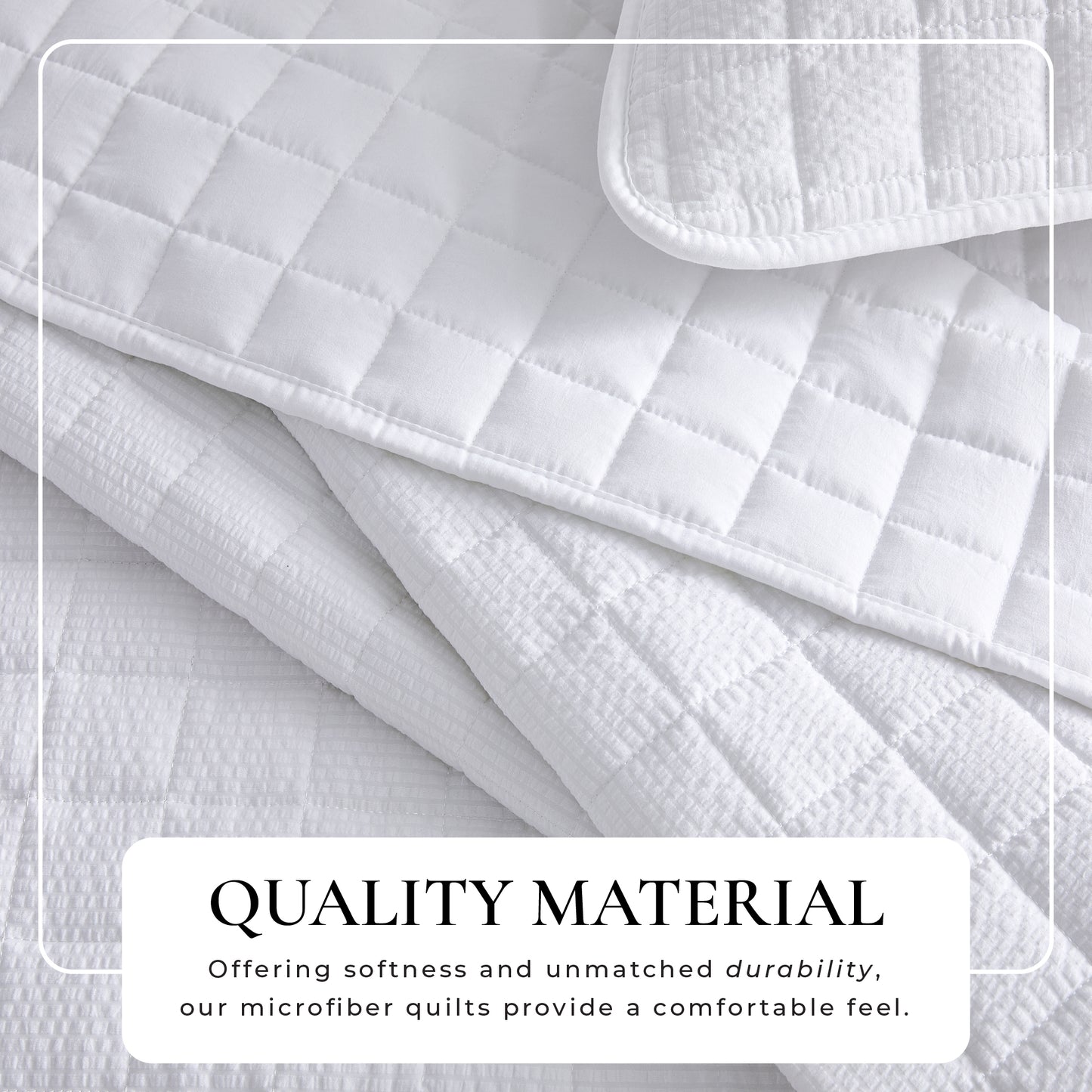 Box-Stitched Seersucker Quilt Set - Seersucker Collection