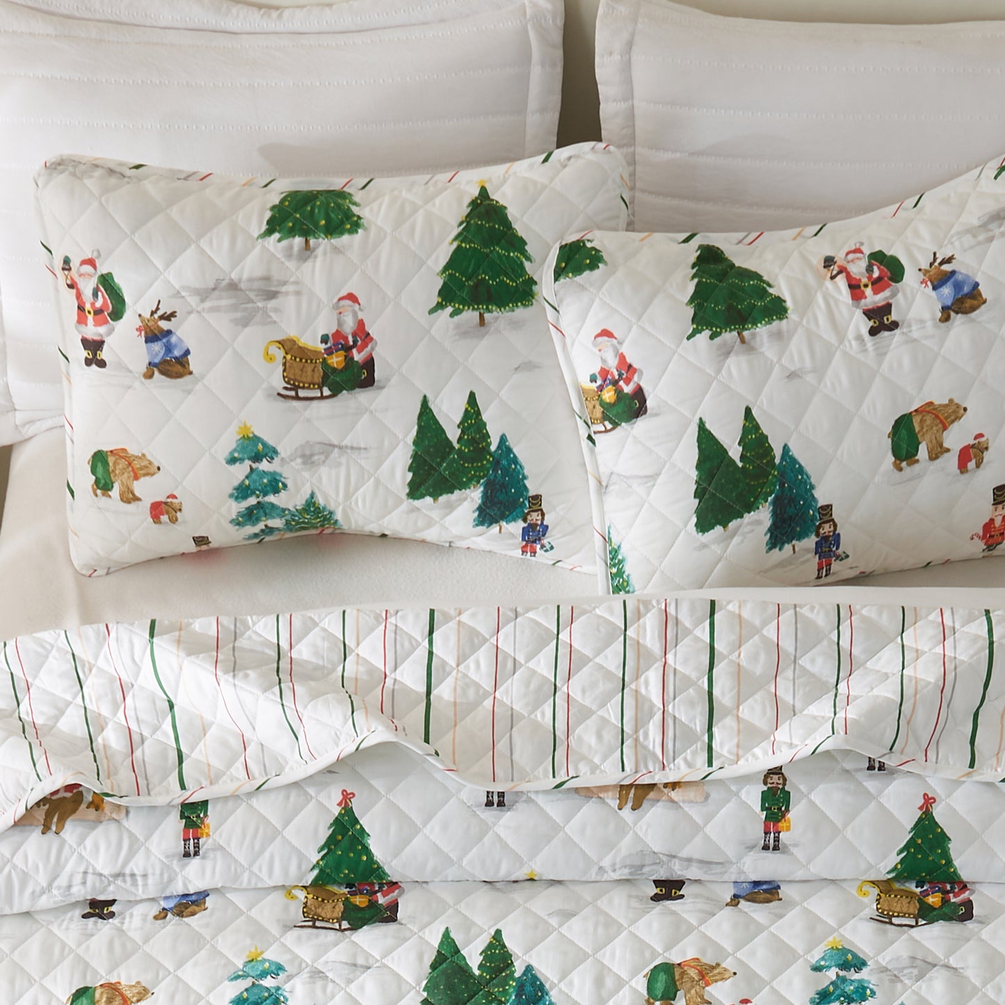 3 Piece Christmas Quilt - Mittens Collection