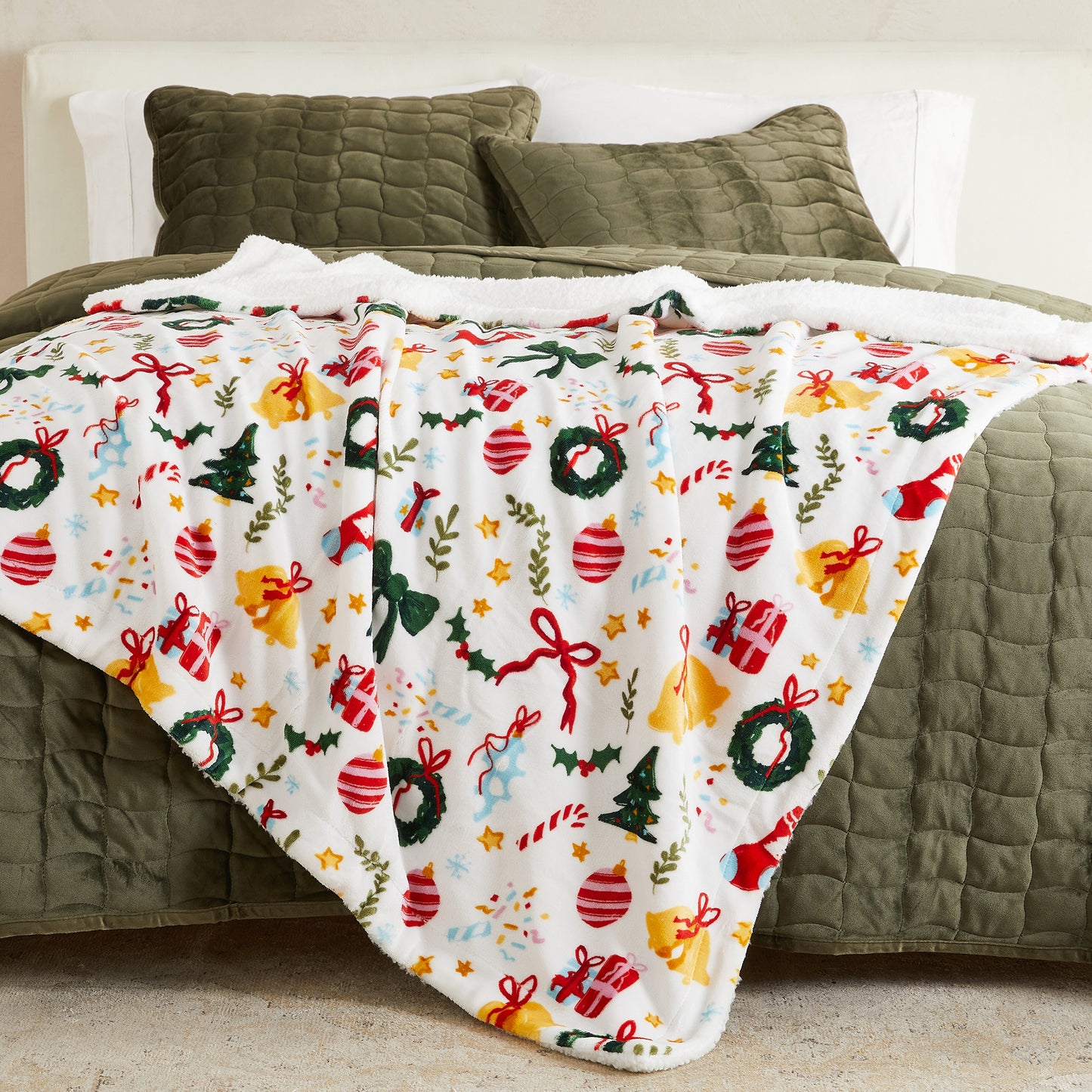 Holiday Sherpa Throw - Esmay Collection