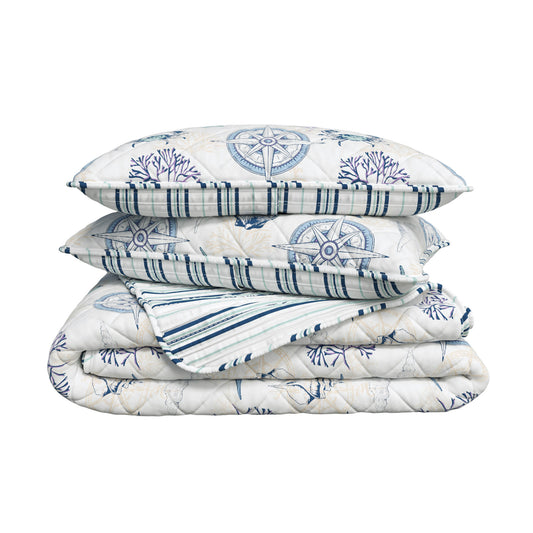 Azure Collection Coastal Quilt Set