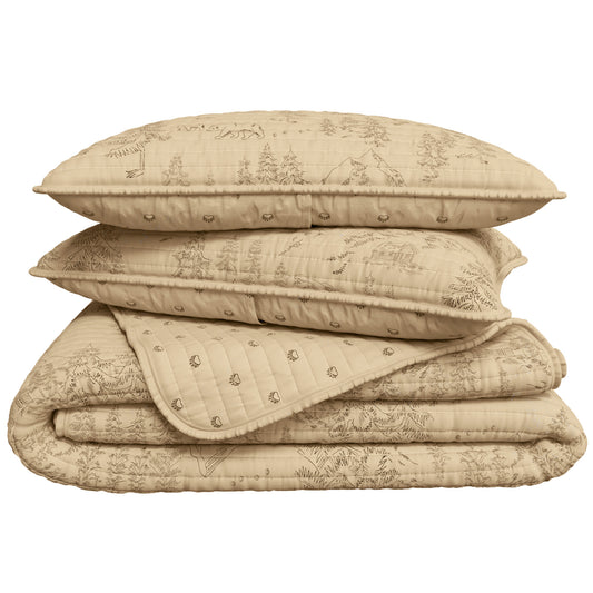 Lodge Printed Quilt - Moonlight Ridge