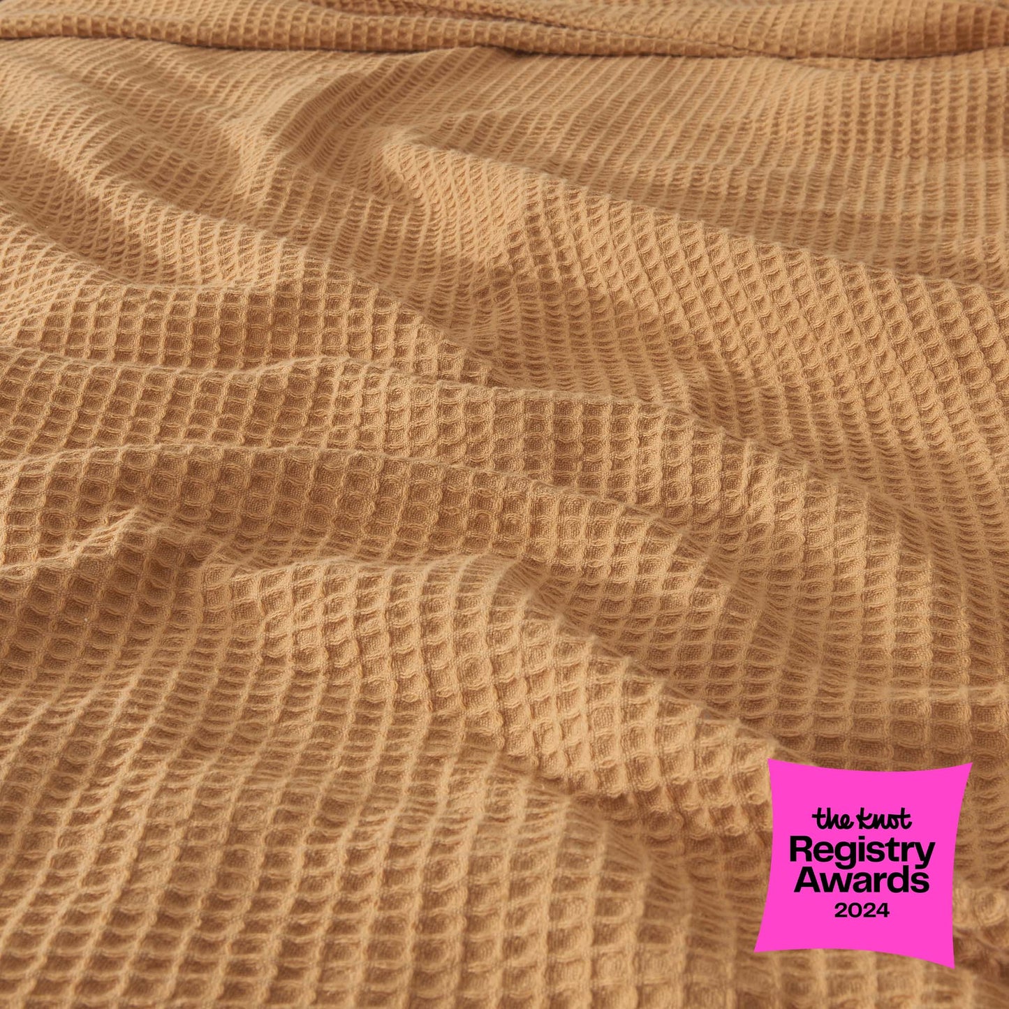 100% Cotton Waffle Weave Blanket - Mikala Collection