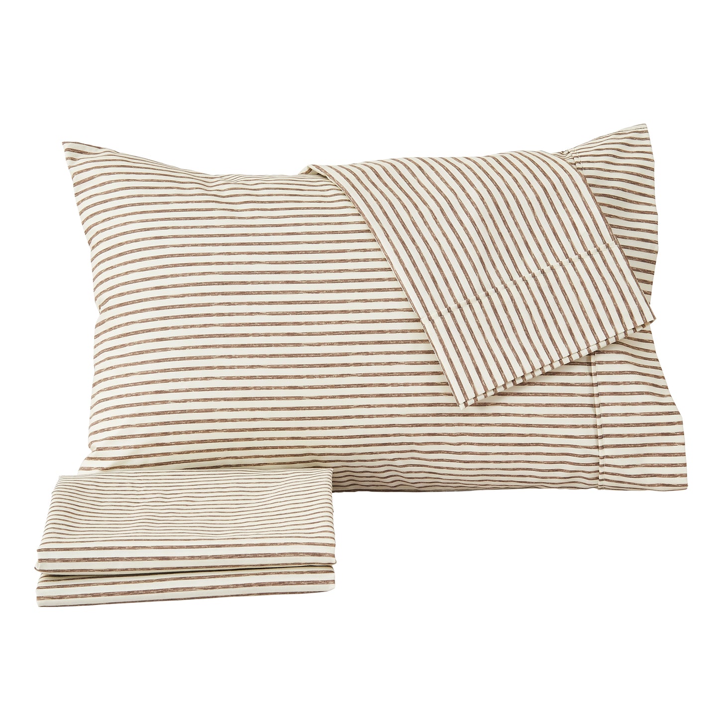 Striped Microfiber Sheet Set - Evette Collection