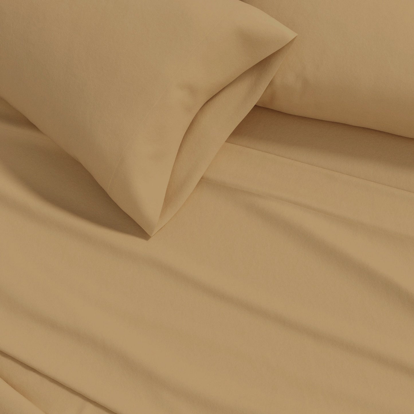4-Piece Cotton Solid Flannel Sheet - Nordic Collection