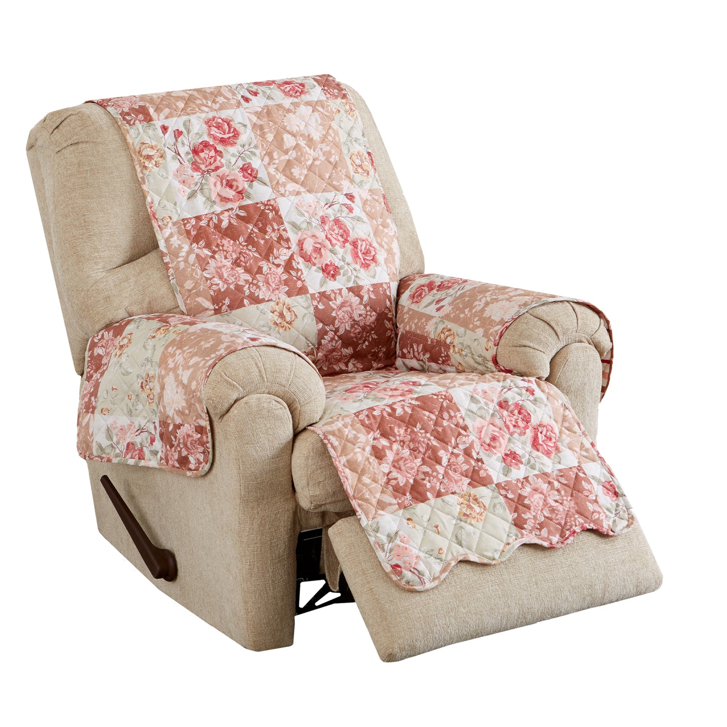 Reversible Floral Patchwork Furniture Protector - Maribel Collection