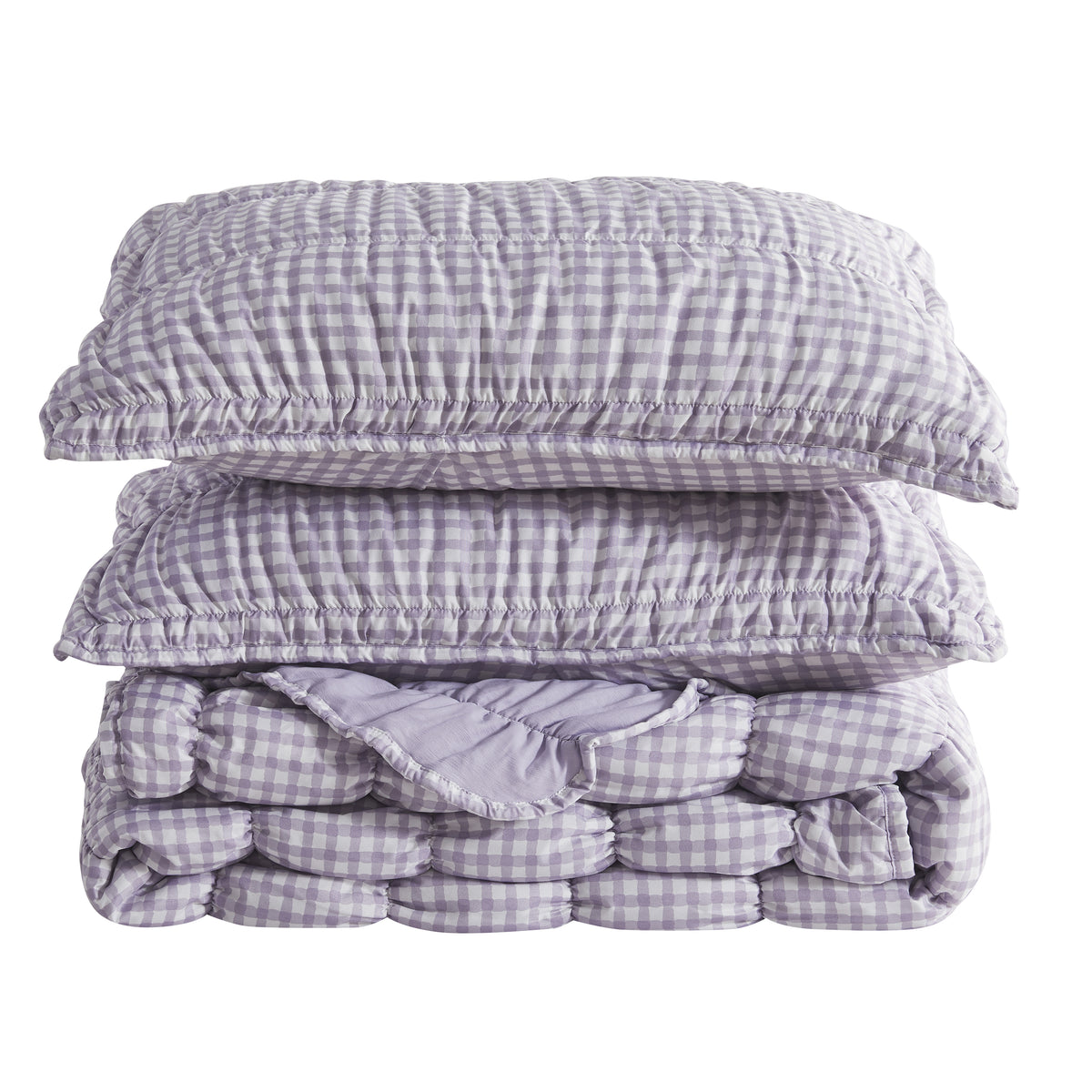 Gingham Printed Quilt Set - Gingham Collection