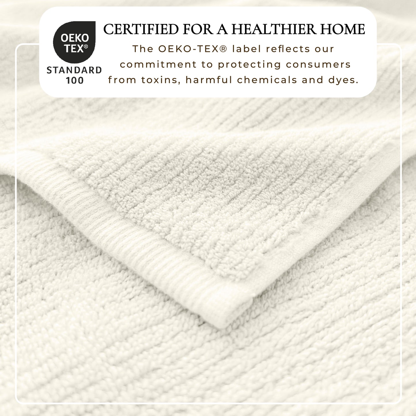 Turkish Cotton Ribbed 6-Piece Bath Towel Set - Georgiana Collection