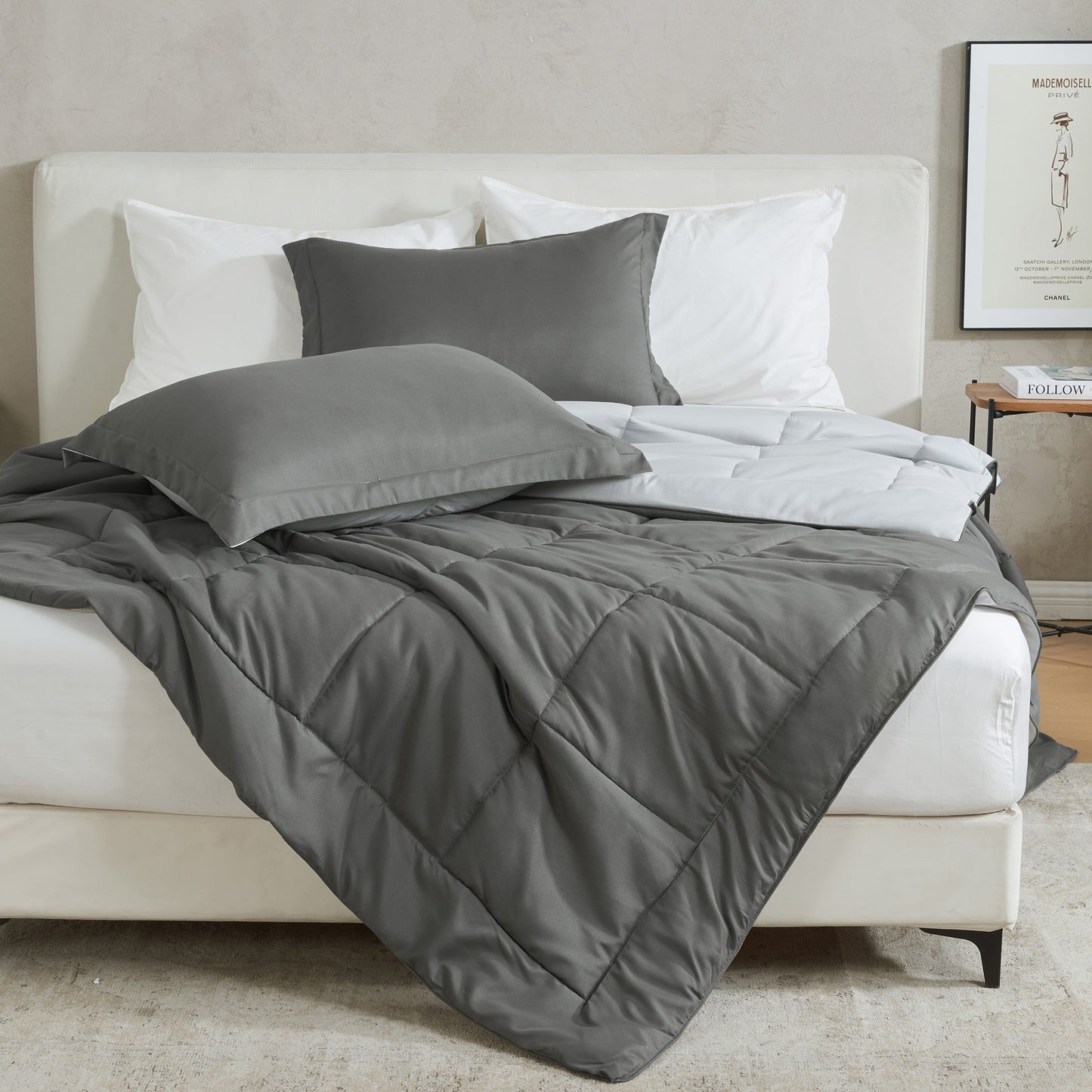 Reversible Christmas Comforter and Sham Set - Holiday / Lodge Odette Collection