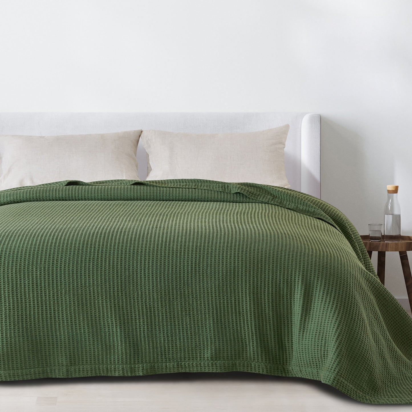 100% Cotton Waffle Weave Blanket - Mikala Collection