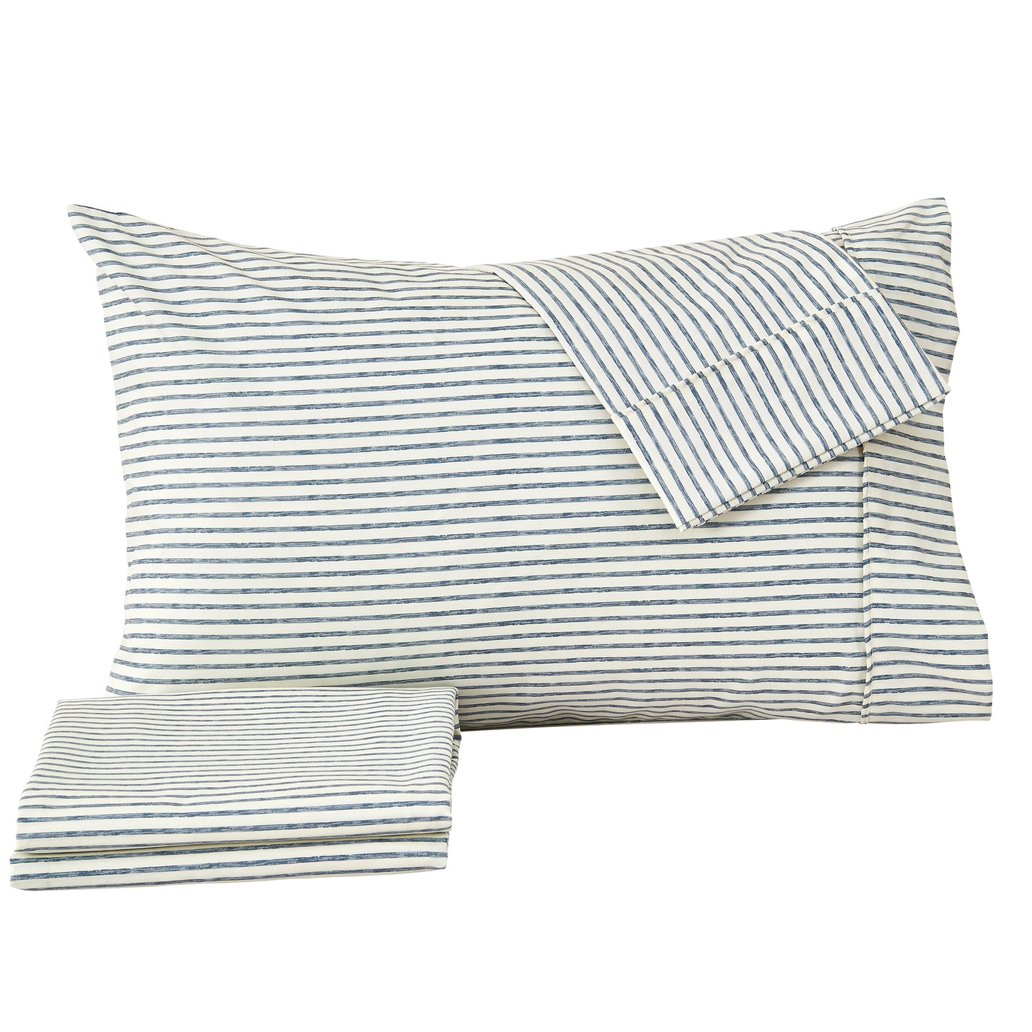 Striped Microfiber Sheet Set - Evette Collection