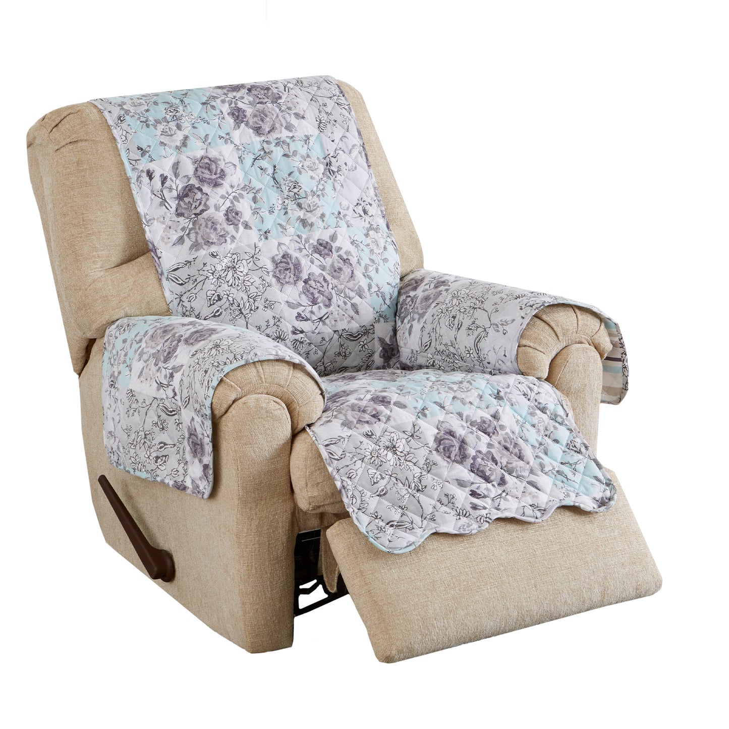 Reversible Floral Patchwork Furniture Protector - Maribel Collection