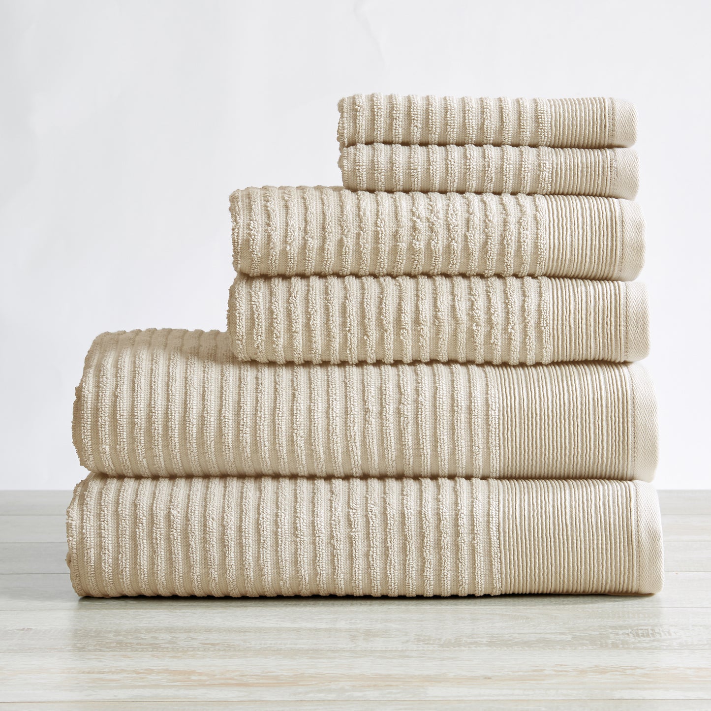 4 Pack Ribbed Hand Towels - Rori Collection