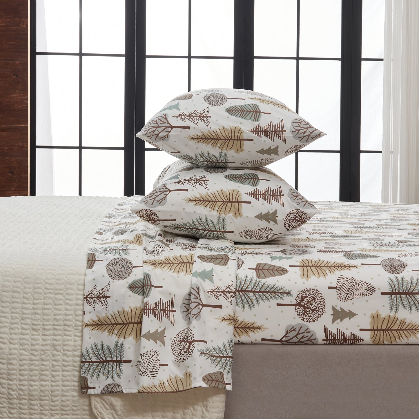 4-Piece Lodge Microfiber Sheet - Mountain Ridge Collection