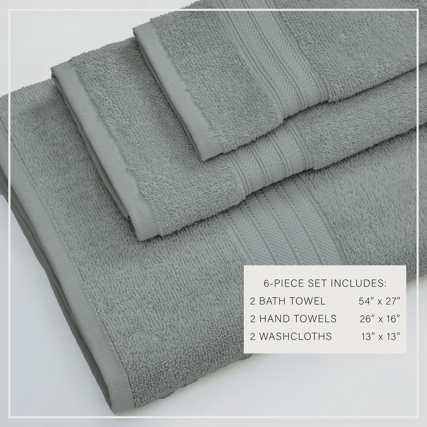 Cotton Terry Bath Towel Set - Cooper Collection
