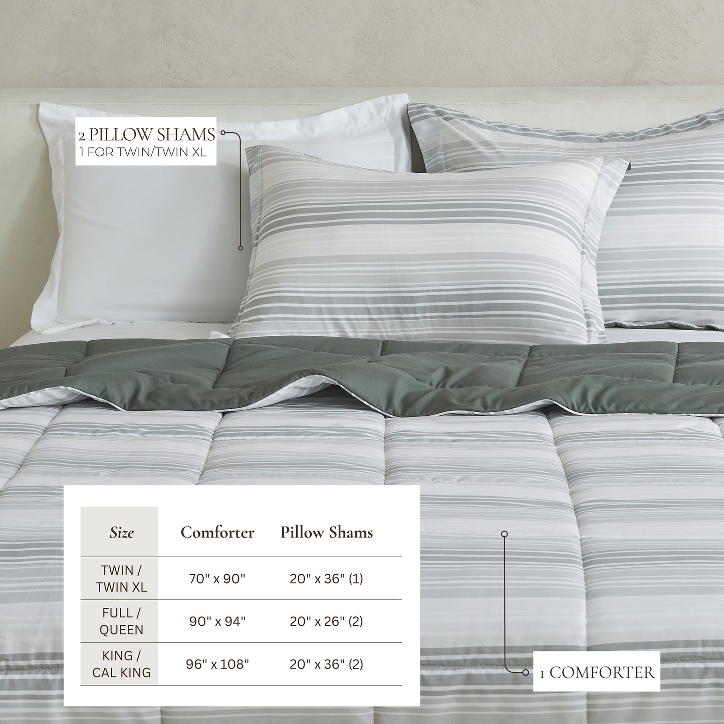 Reversible Christmas Comforter and Sham Set - Holiday / Lodge Odette Collection