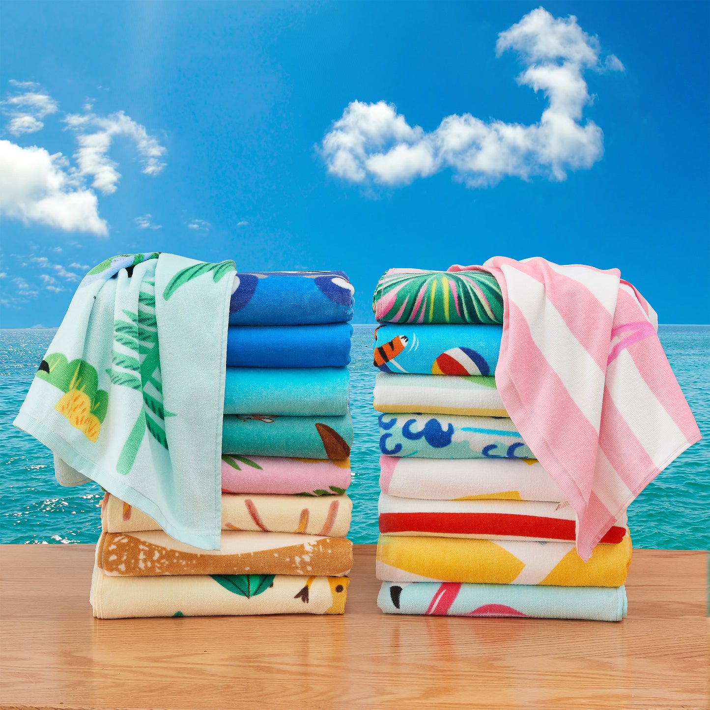 Vibrant Kids Beach Towel - Keilani Collection