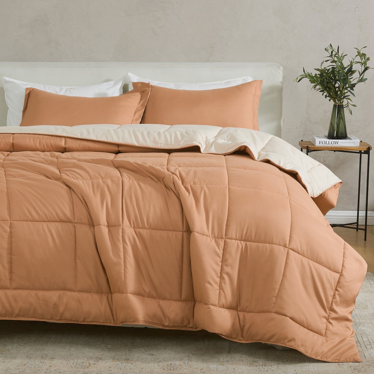 Reversible Christmas Comforter and Sham Set - Holiday / Lodge Odette Collection