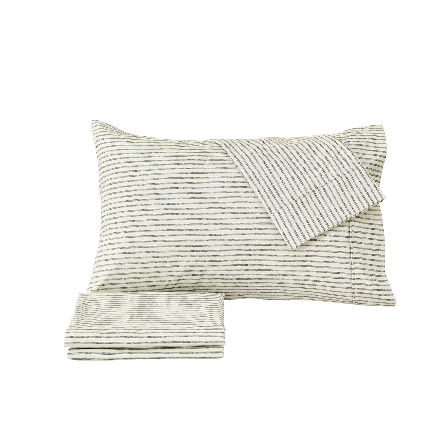 Striped Microfiber Sheet Set - Evette Collection
