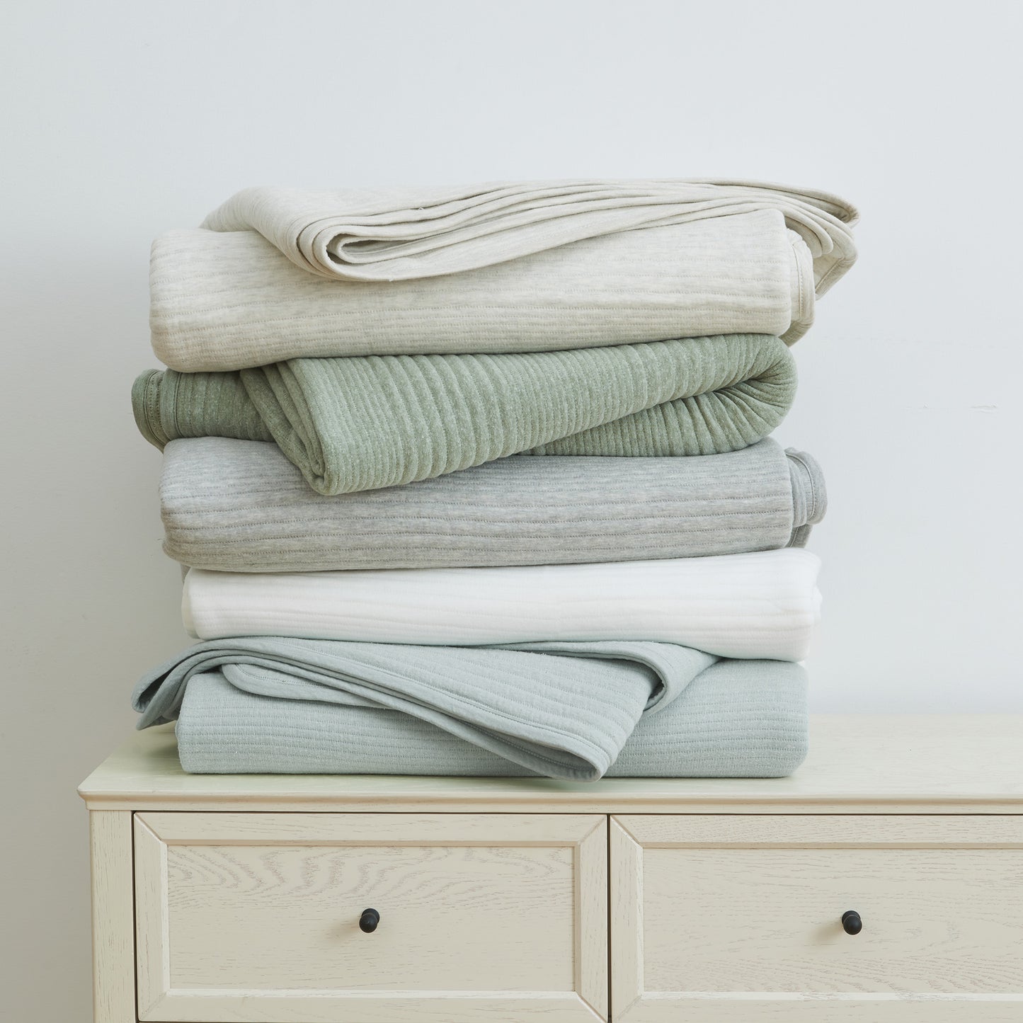 3 Piece Jersey Knit Quilt Set - Natalie Collection