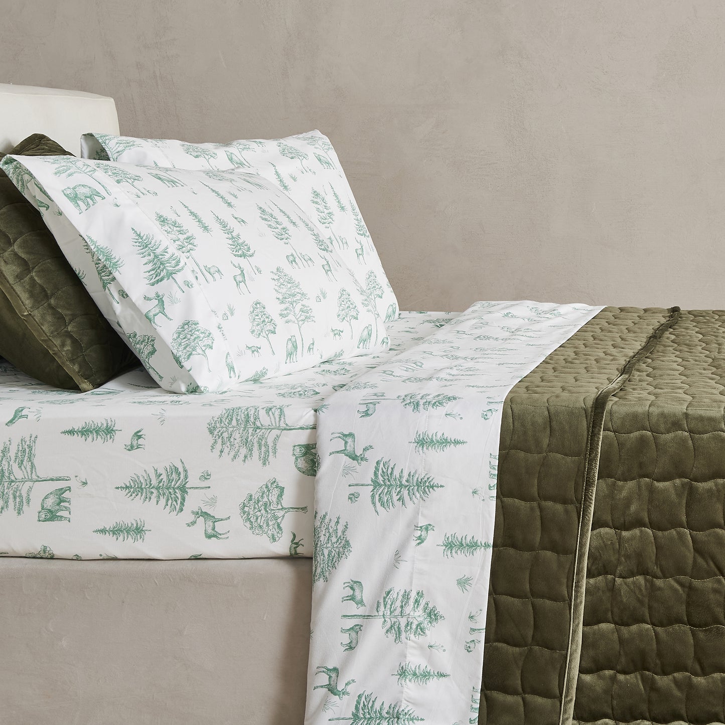 4-Piece Lodge Microfiber Sheet - Mountain Ridge Collection