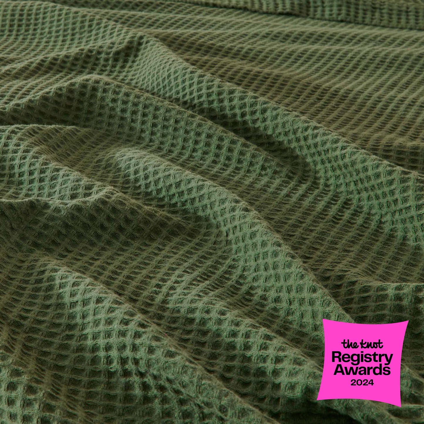 100% Cotton Waffle Weave Blanket - Mikala Collection