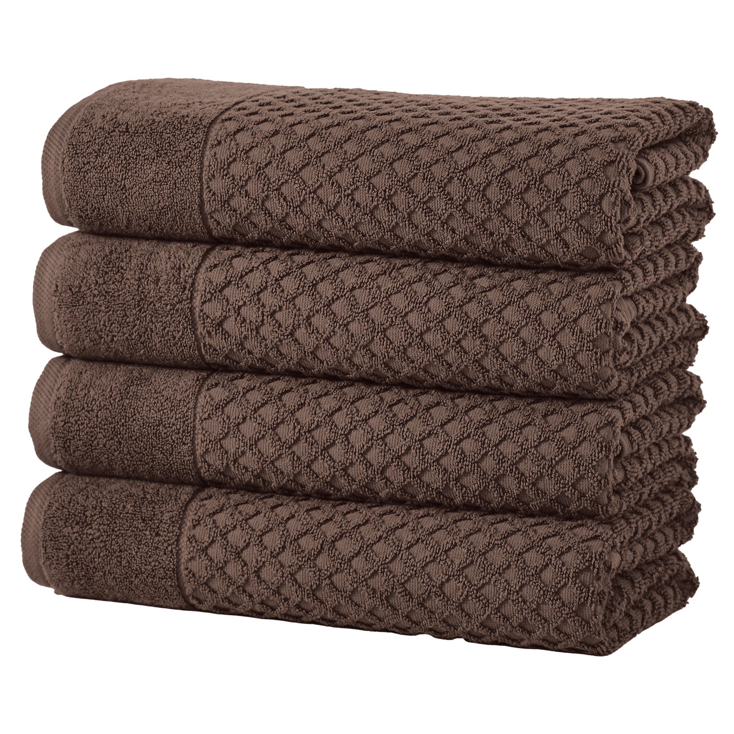 Cotton Diamond Waffle Weave Bath Towel Set - Grayson Collection