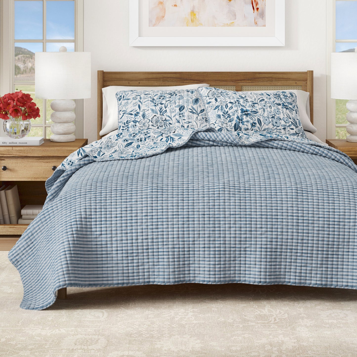 Coastal Bloom Quilt Set
