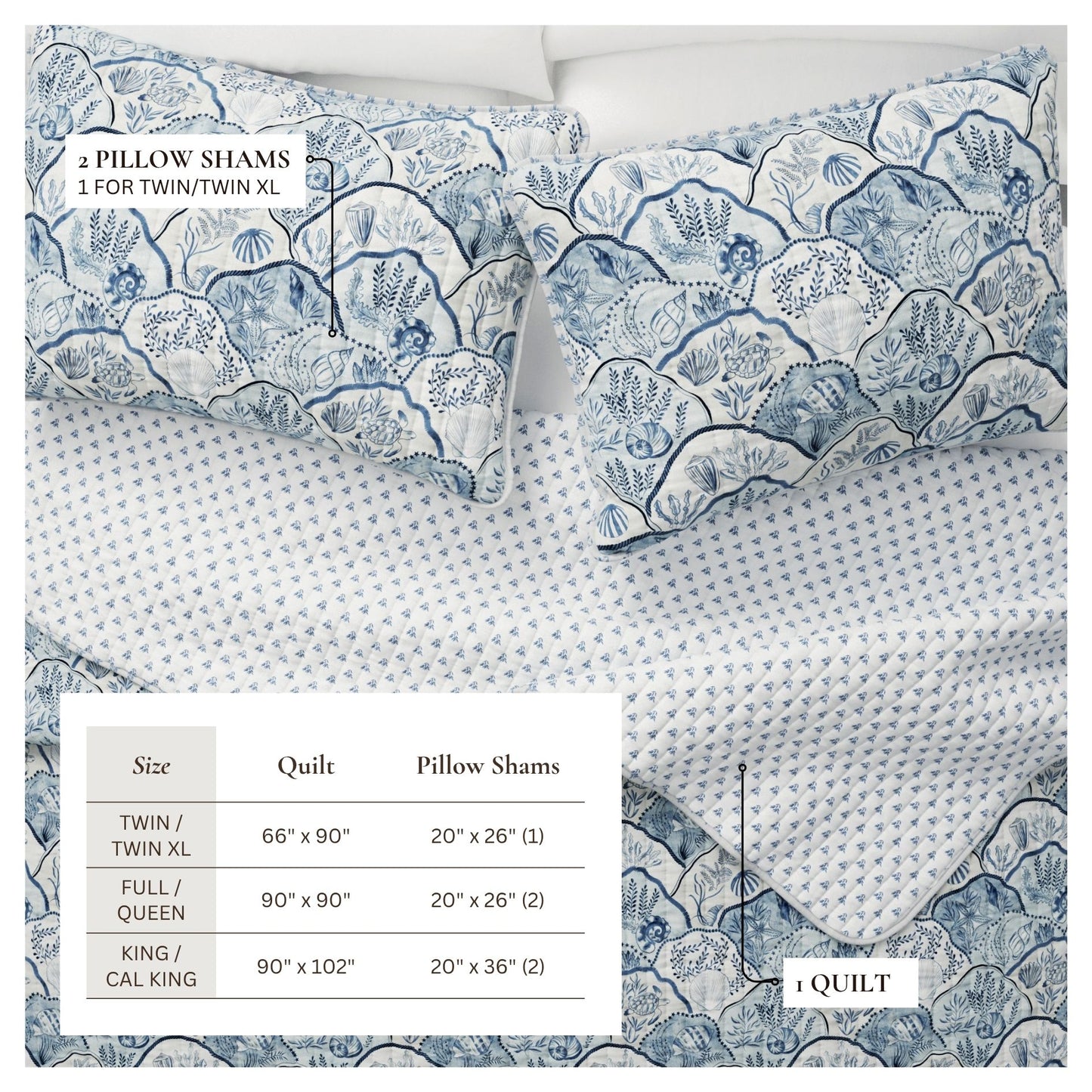 Coastal Harborview Quilt Set