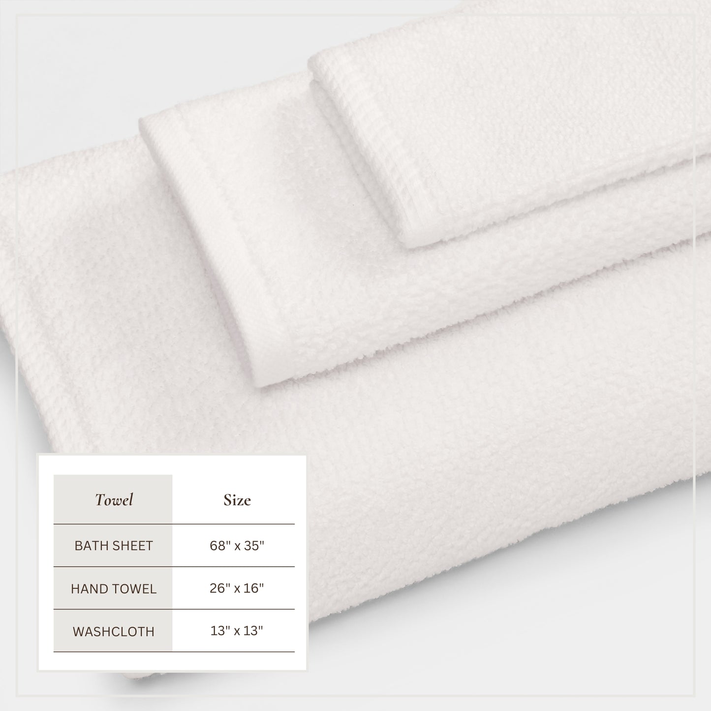 Cotton Textured Bath Towel Set - Acacia Collection