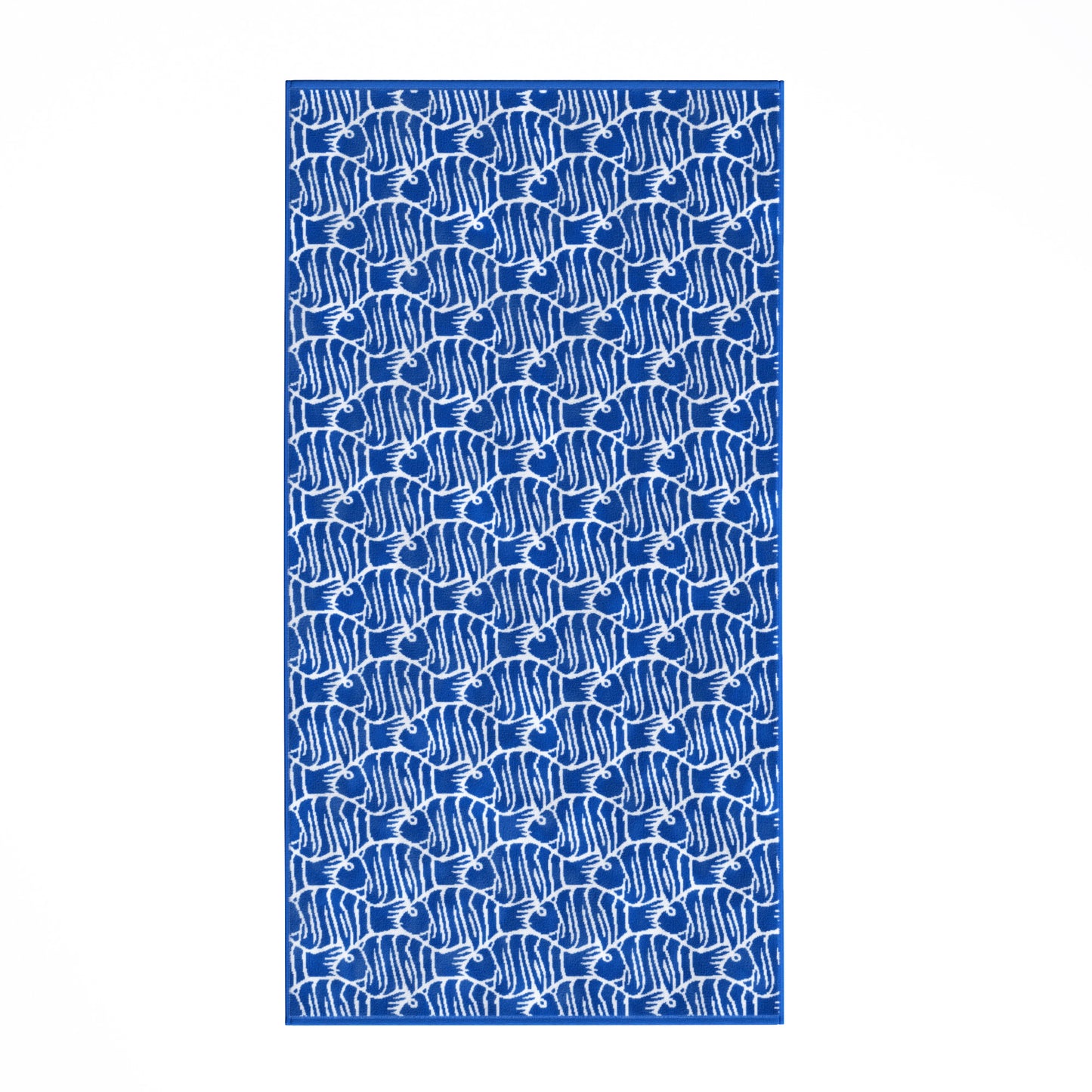 Oversized Retro Printed Beach Towel - St. Barts Collection