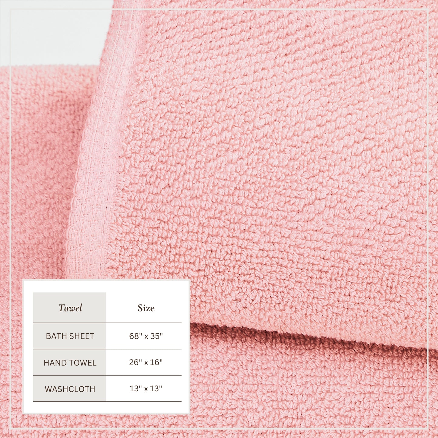 Cotton Textured Bath Towel Set - Acacia Collection