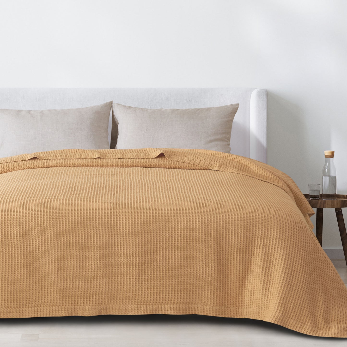 100% Cotton Waffle Weave Blanket - Mikala Collection