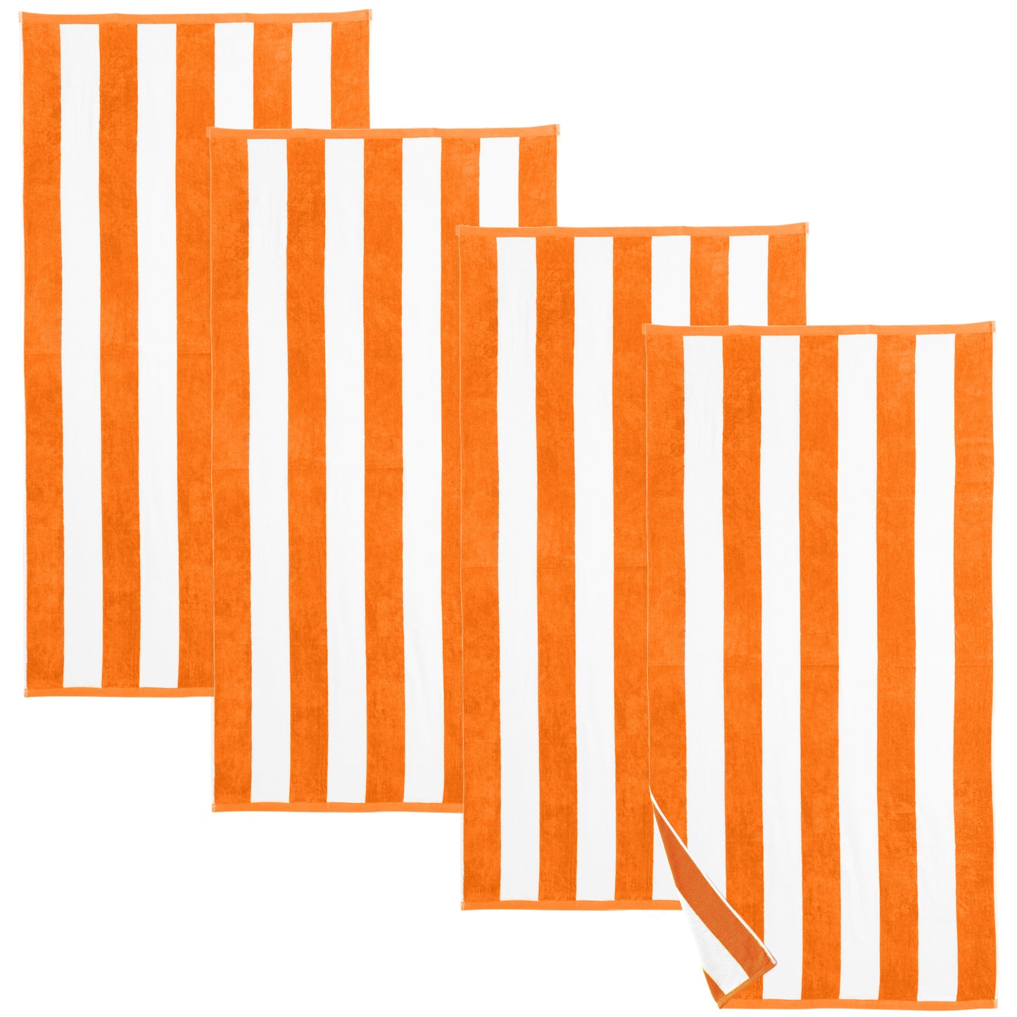 Cotton Velour Cabana Stripe Beach Towel - Novia Collection