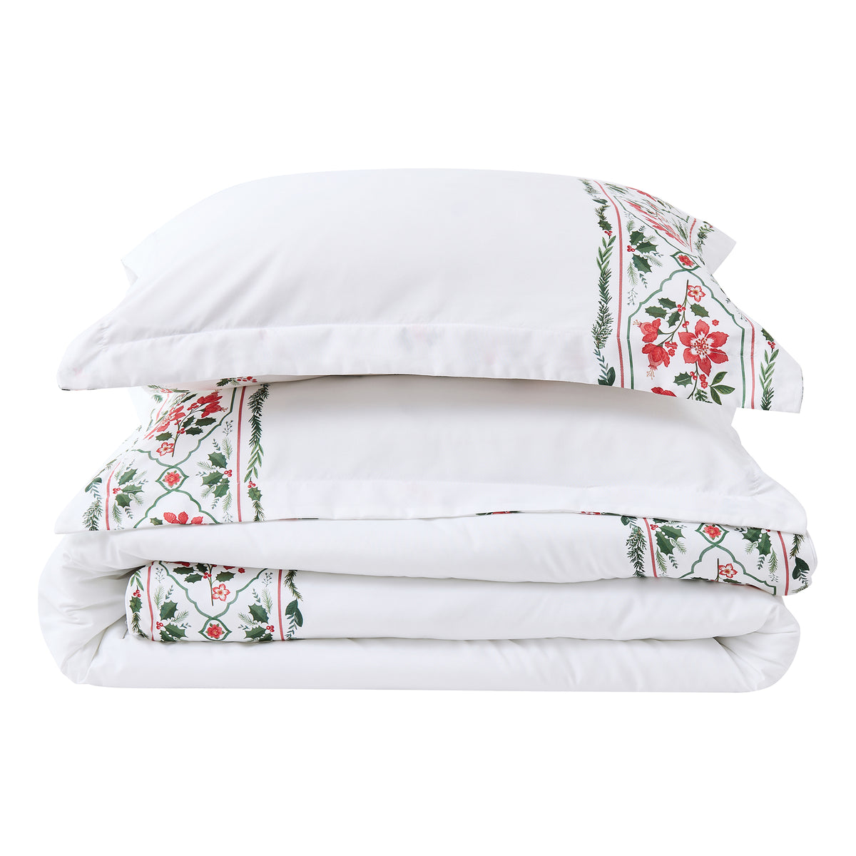 Reversible Christmas Comforter and Sham Set - Holiday / Lodge Odette Collection