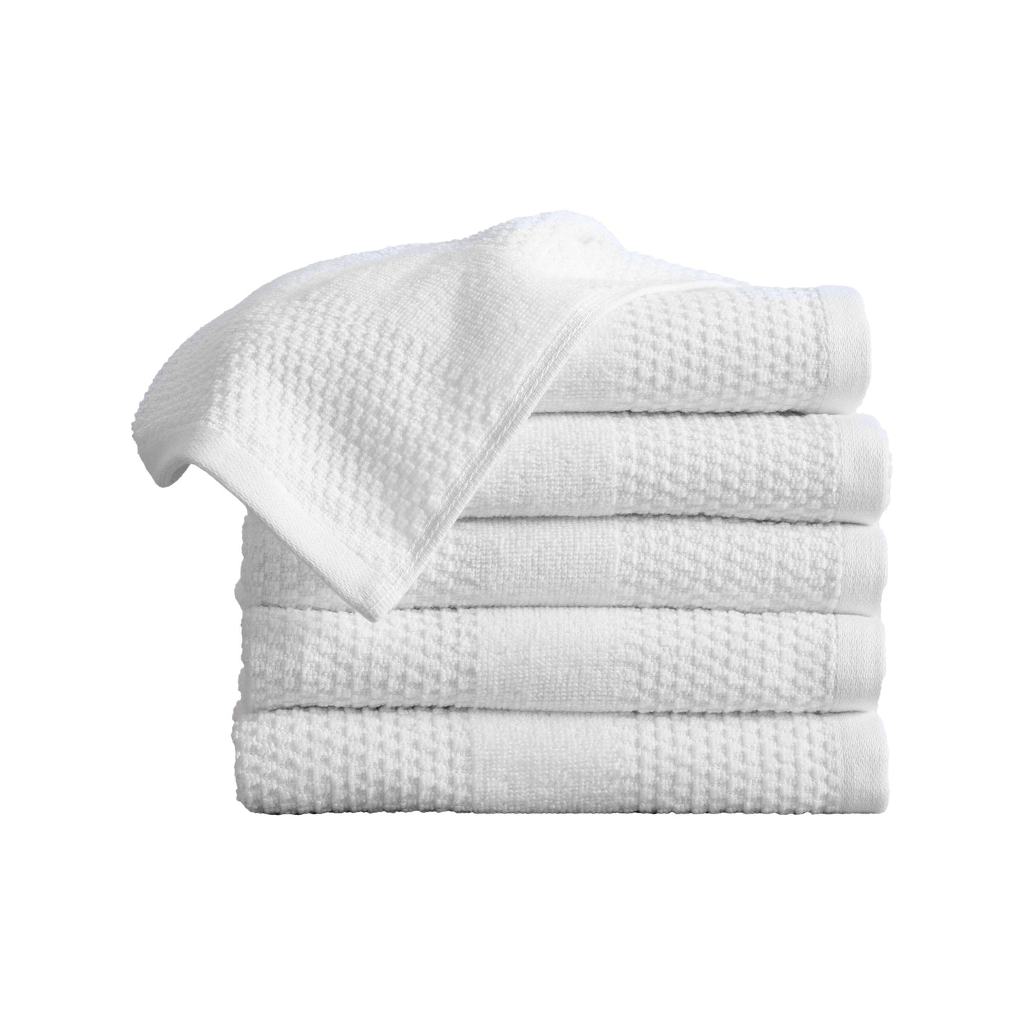 100% Cotton Woven Texture Bath Towel Set - Marbella Collection