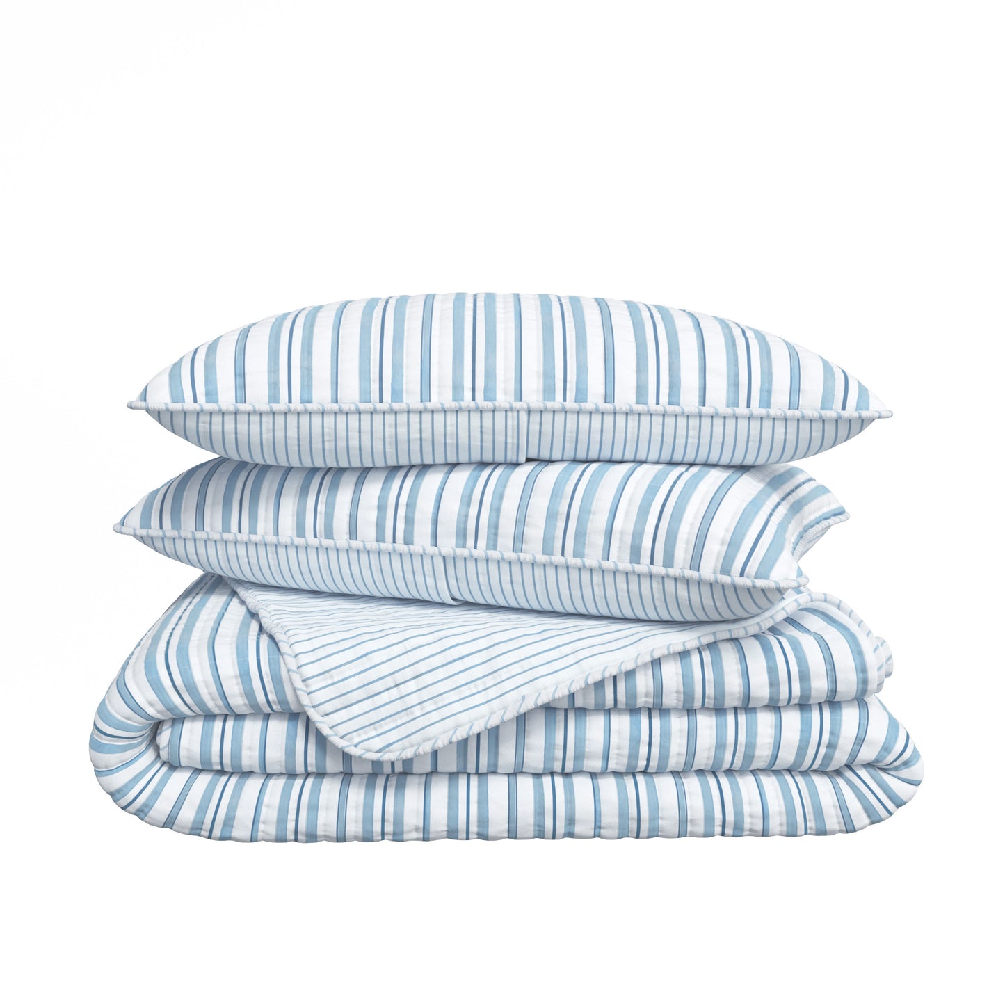 Watercolor Stripe Quilt Set