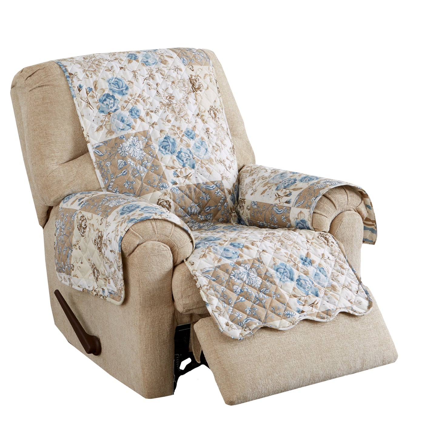 Reversible Floral Patchwork Furniture Protector - Maribel Collection
