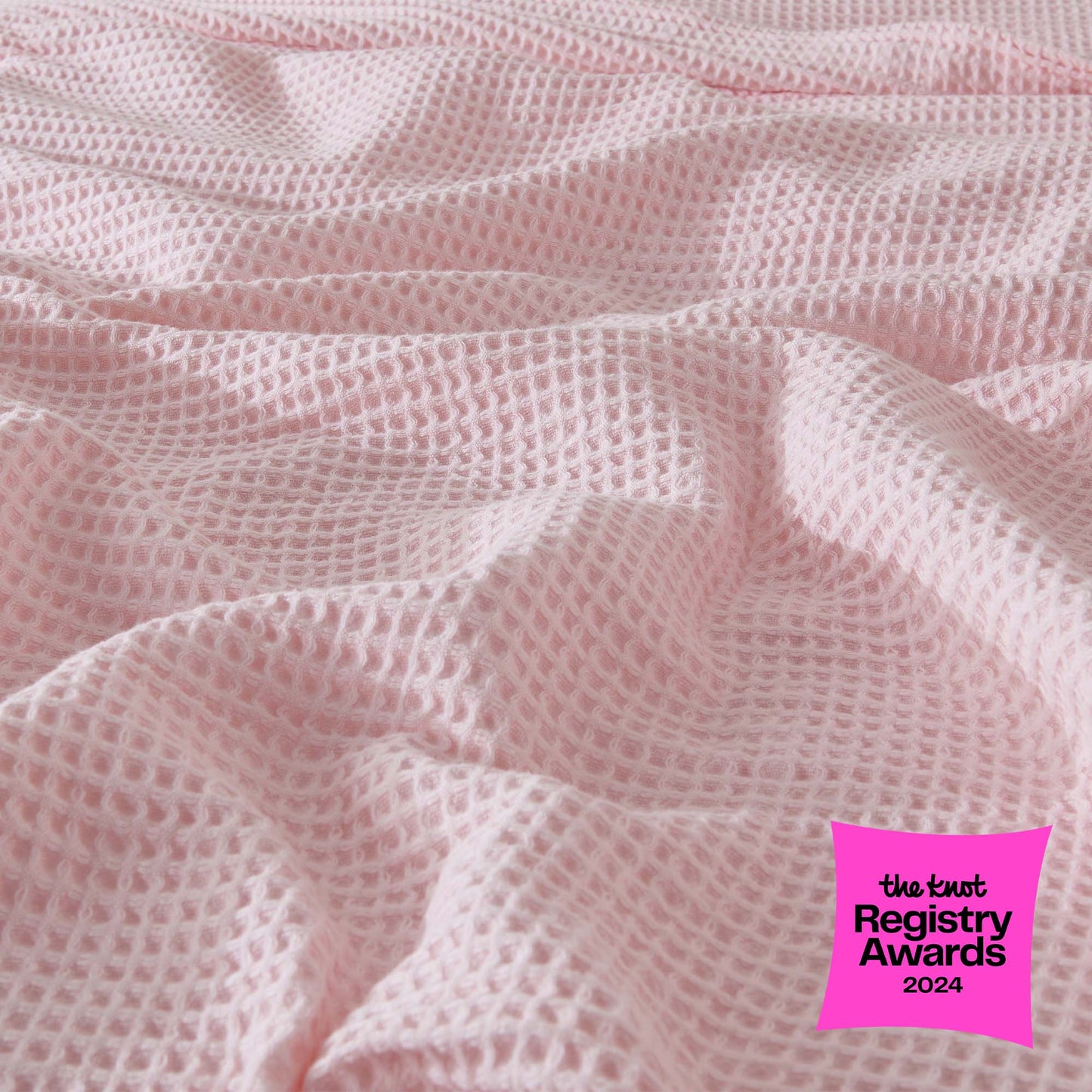 100% Cotton Waffle Weave Blanket - Mikala Collection
