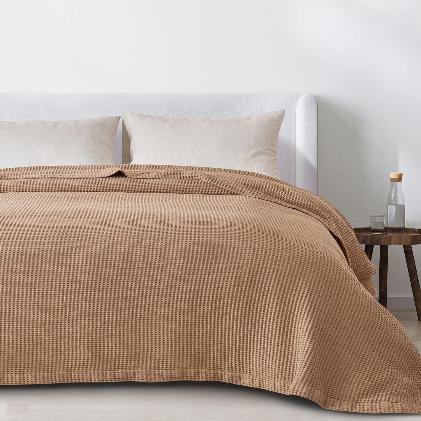 100% Cotton Waffle Weave Blanket - Mikala Collection