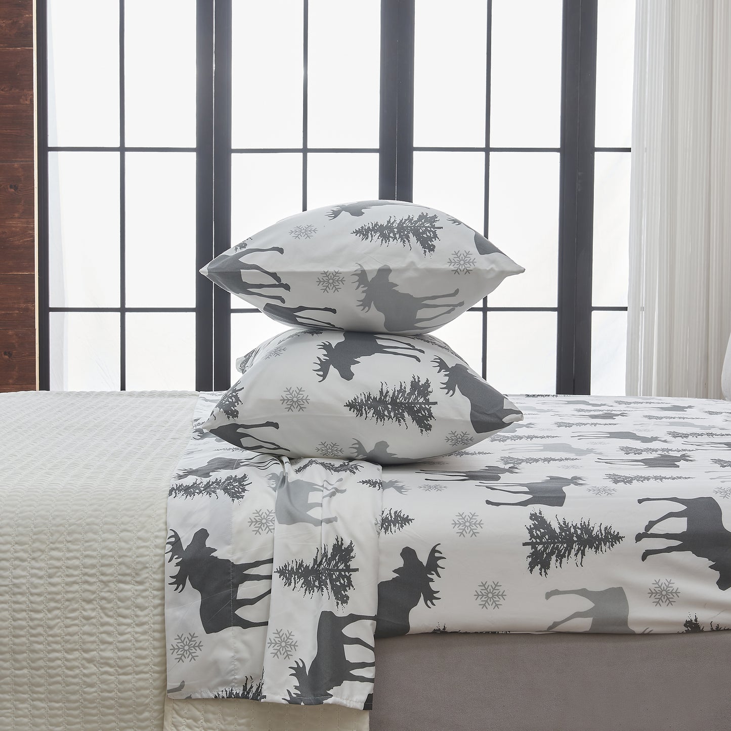 4-Piece Lodge Microfiber Sheet - Mountain Ridge Collection