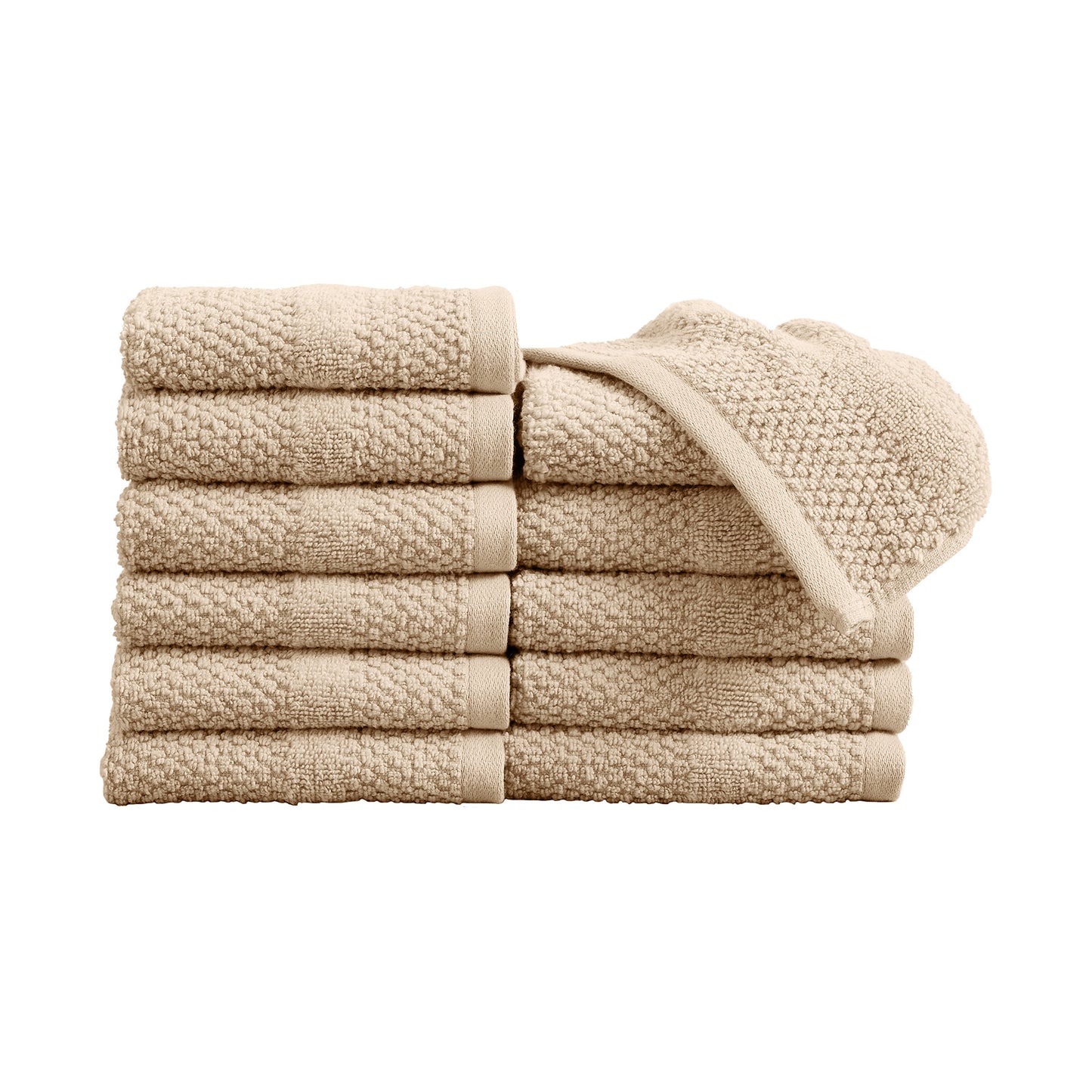 100% Cotton Woven Texture Bath Towel Set - Marbella Collection