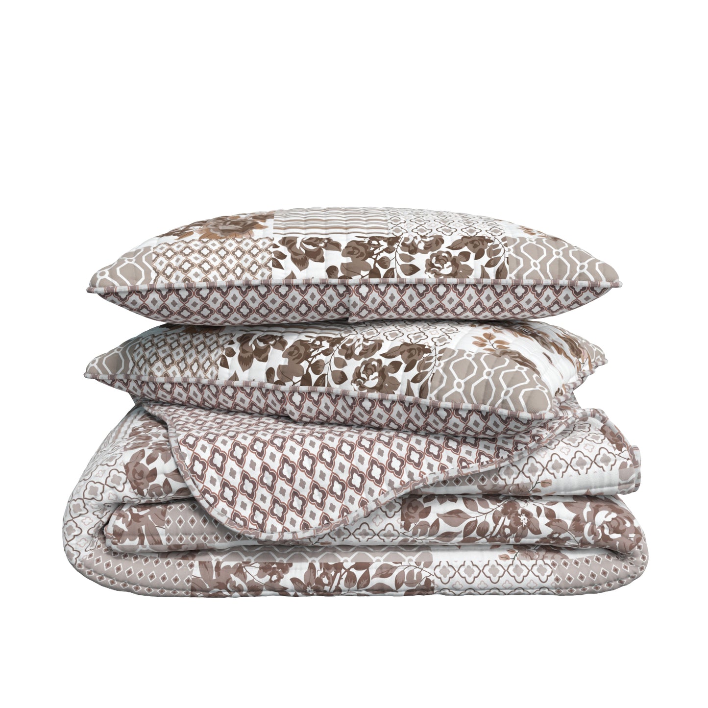 Langdon Floral Patchwork Quilt Set
