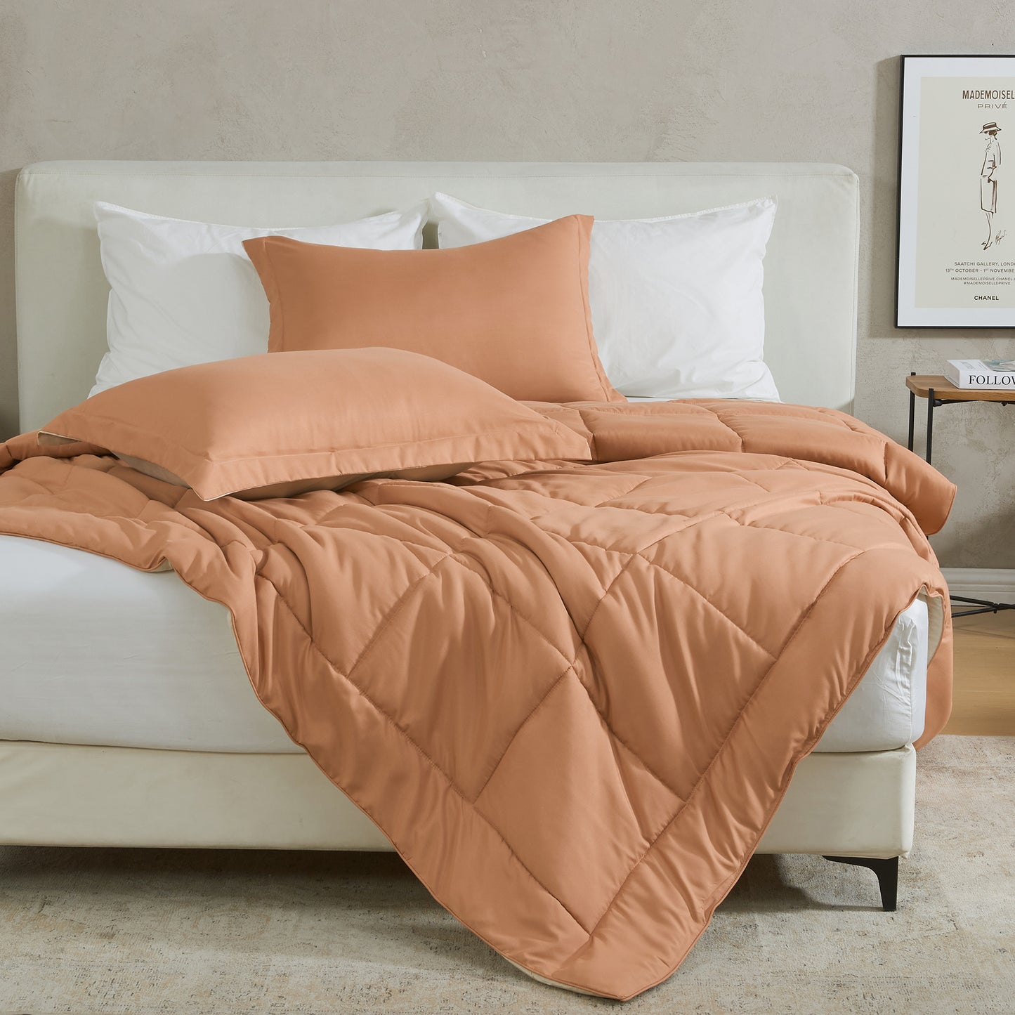 Reversible Christmas Comforter and Sham Set - Holiday / Lodge Odette Collection