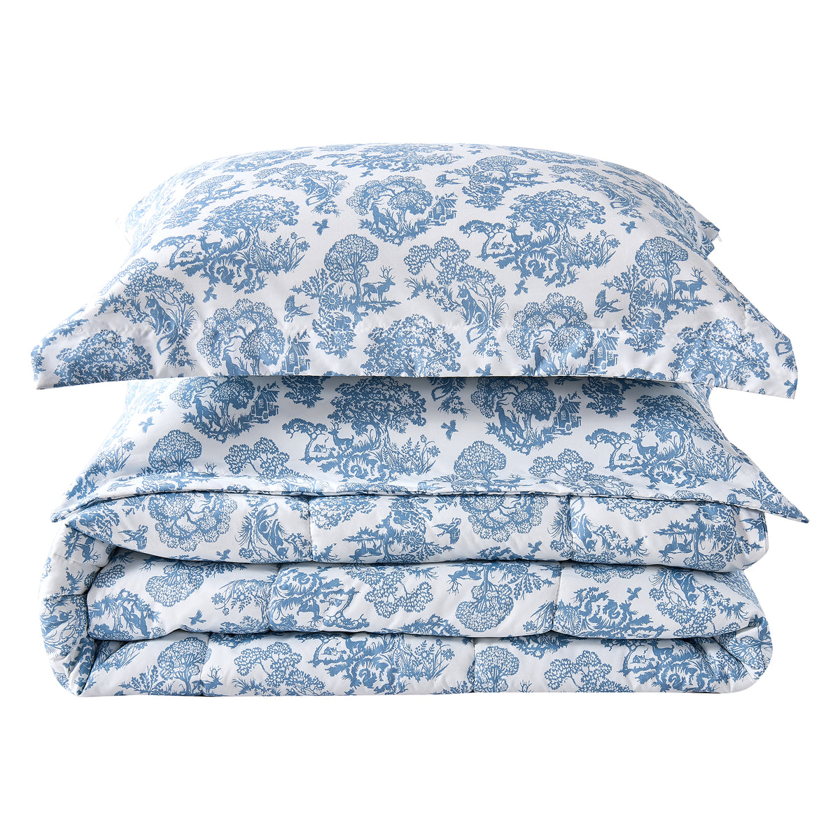 Reversible Christmas Comforter and Sham Set - Holiday / Lodge Odette Collection