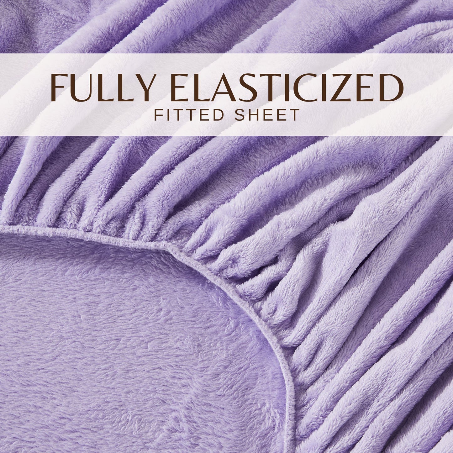 4-Piece Solid Plush Sheet - Velvet Luxe Collection