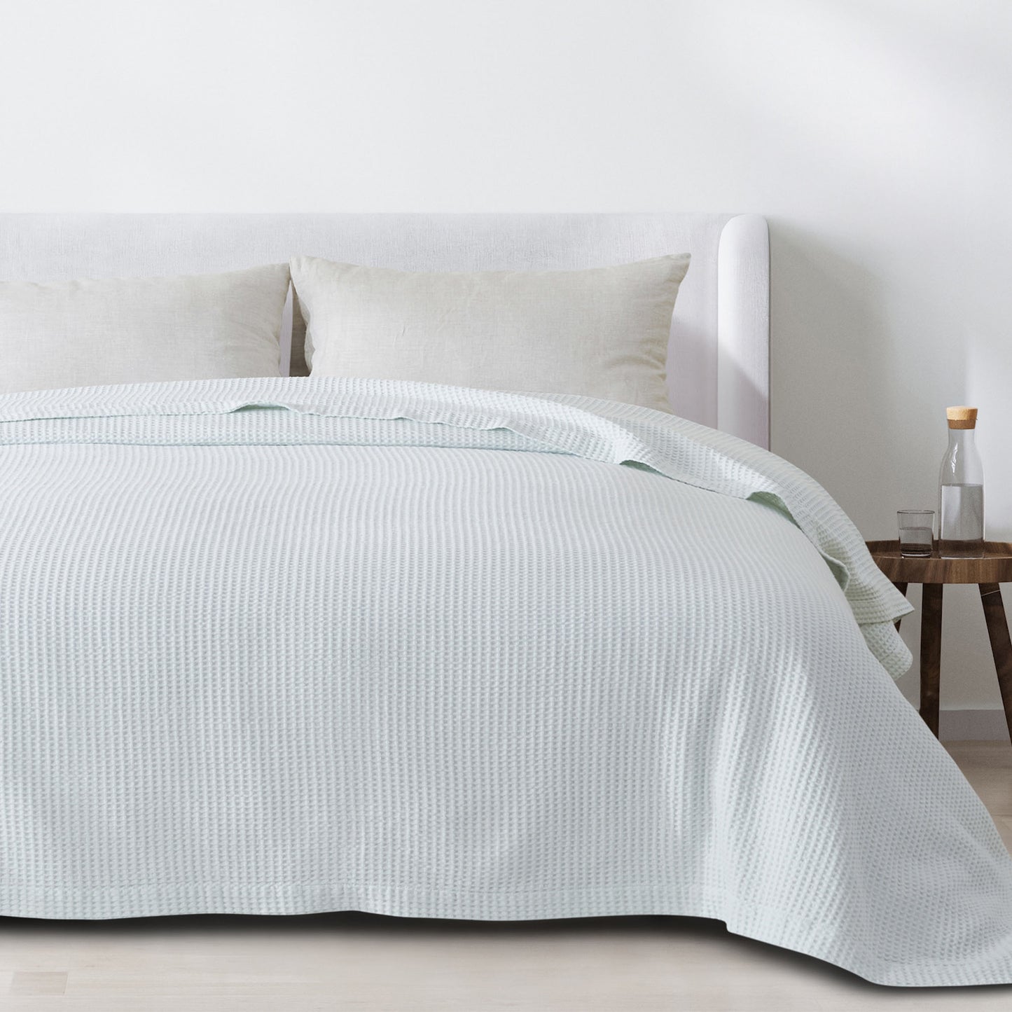 100% Cotton Waffle Weave Blanket - Mikala Collection