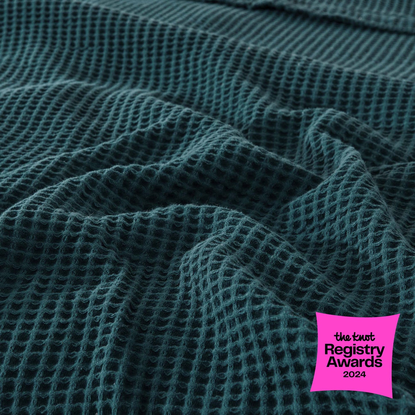 100% Cotton Waffle Weave Blanket - Mikala Collection