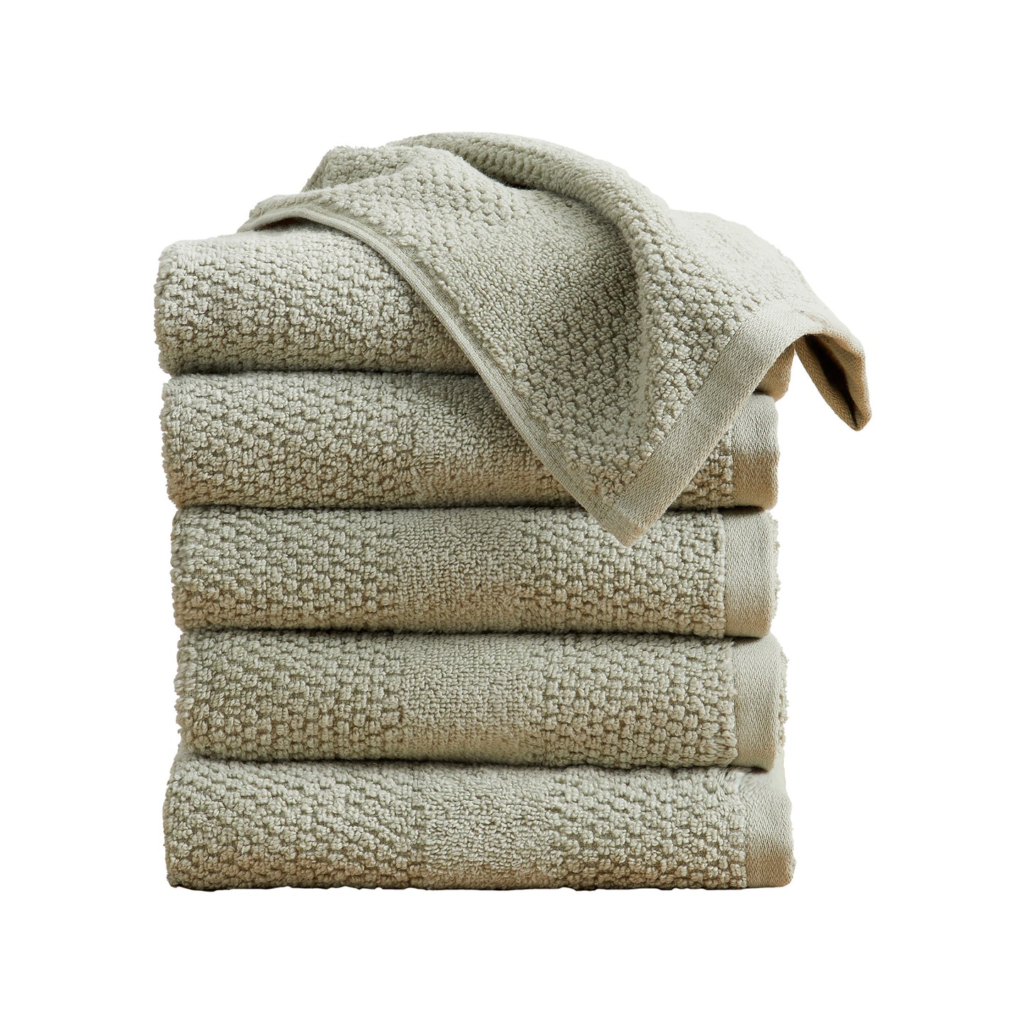 100% Cotton Woven Texture Bath Towel Set - Marbella Collection
