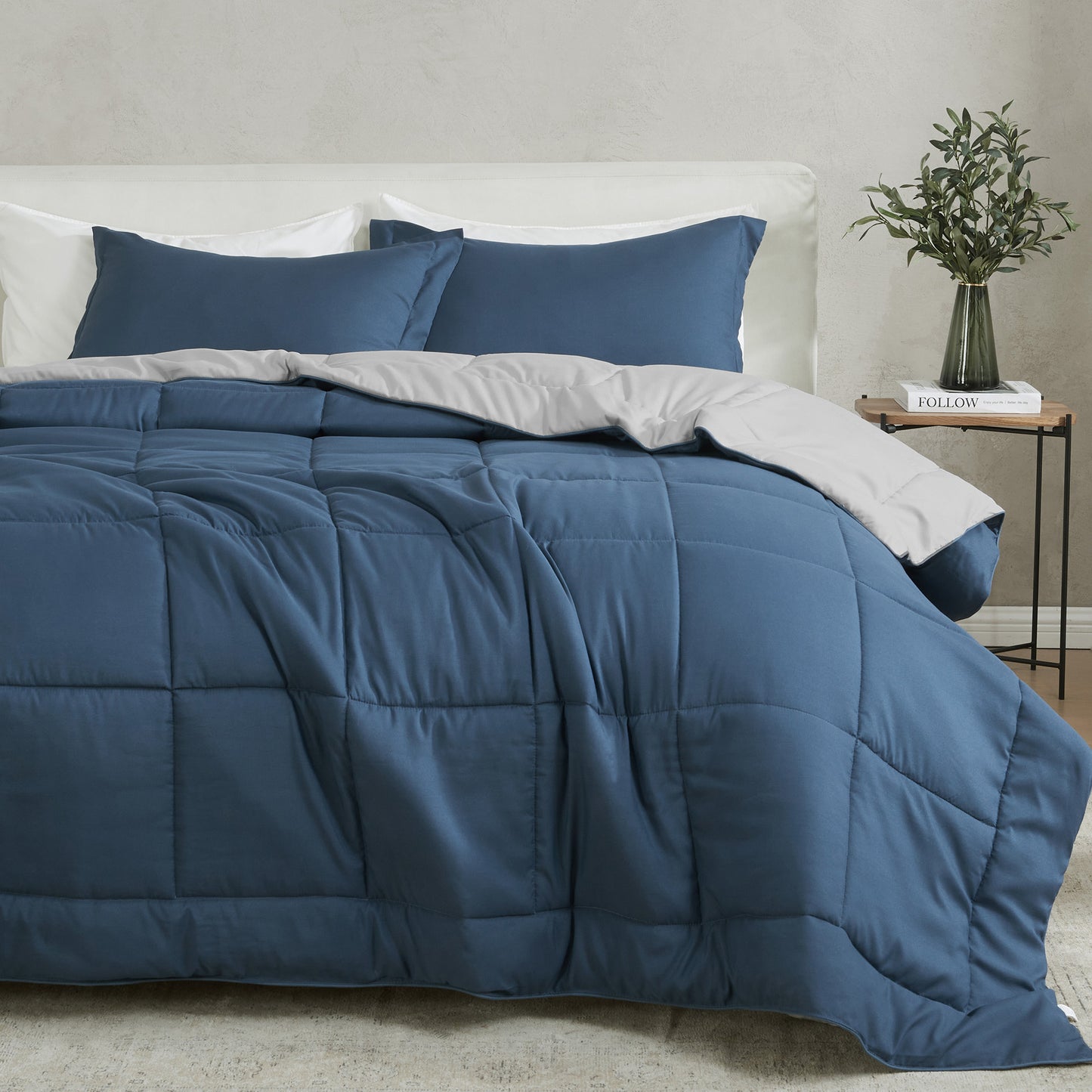 Reversible Christmas Comforter and Sham Set - Holiday / Lodge Odette Collection